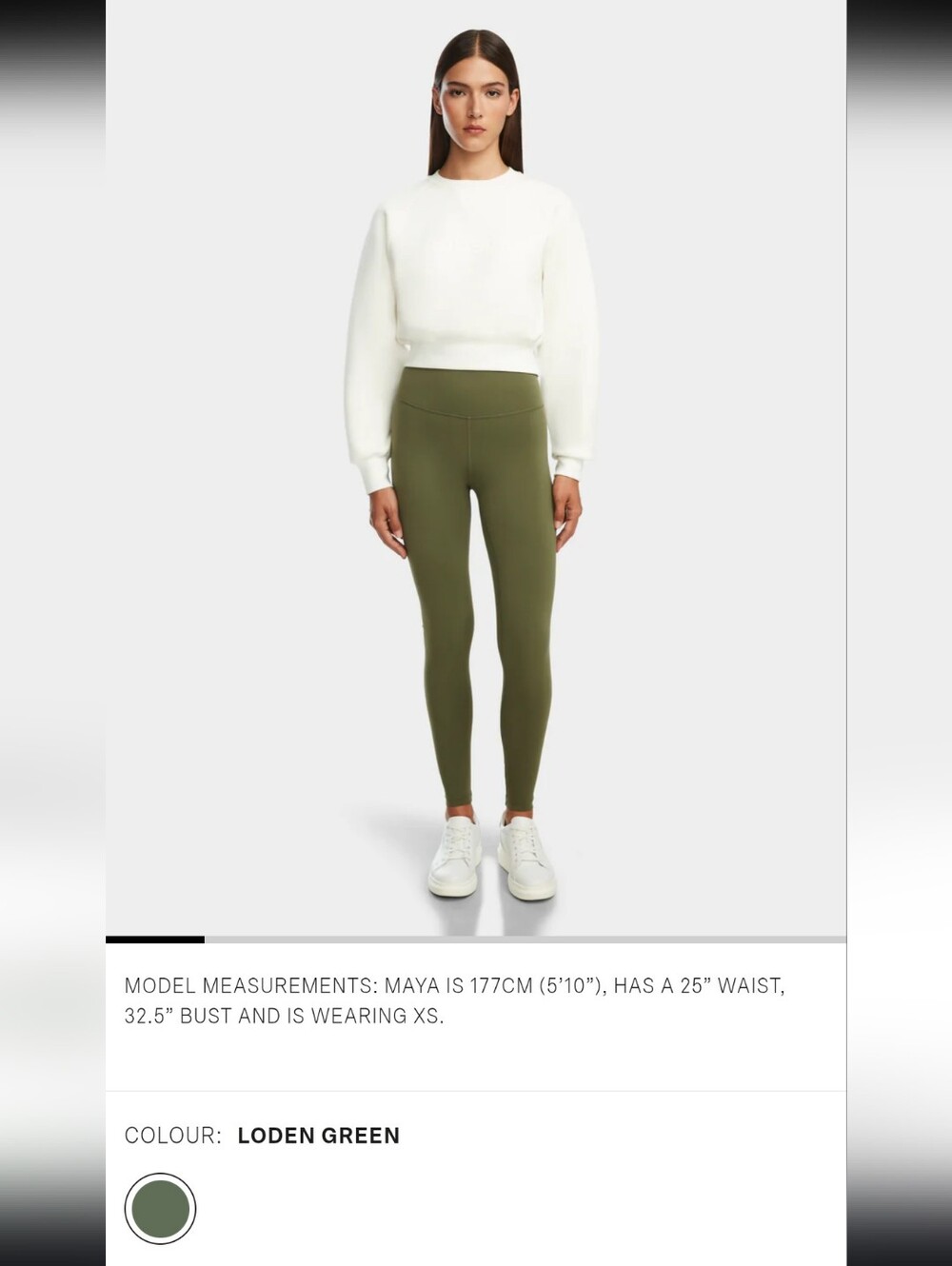 NWT RUDSAK Loden Green Leggings S